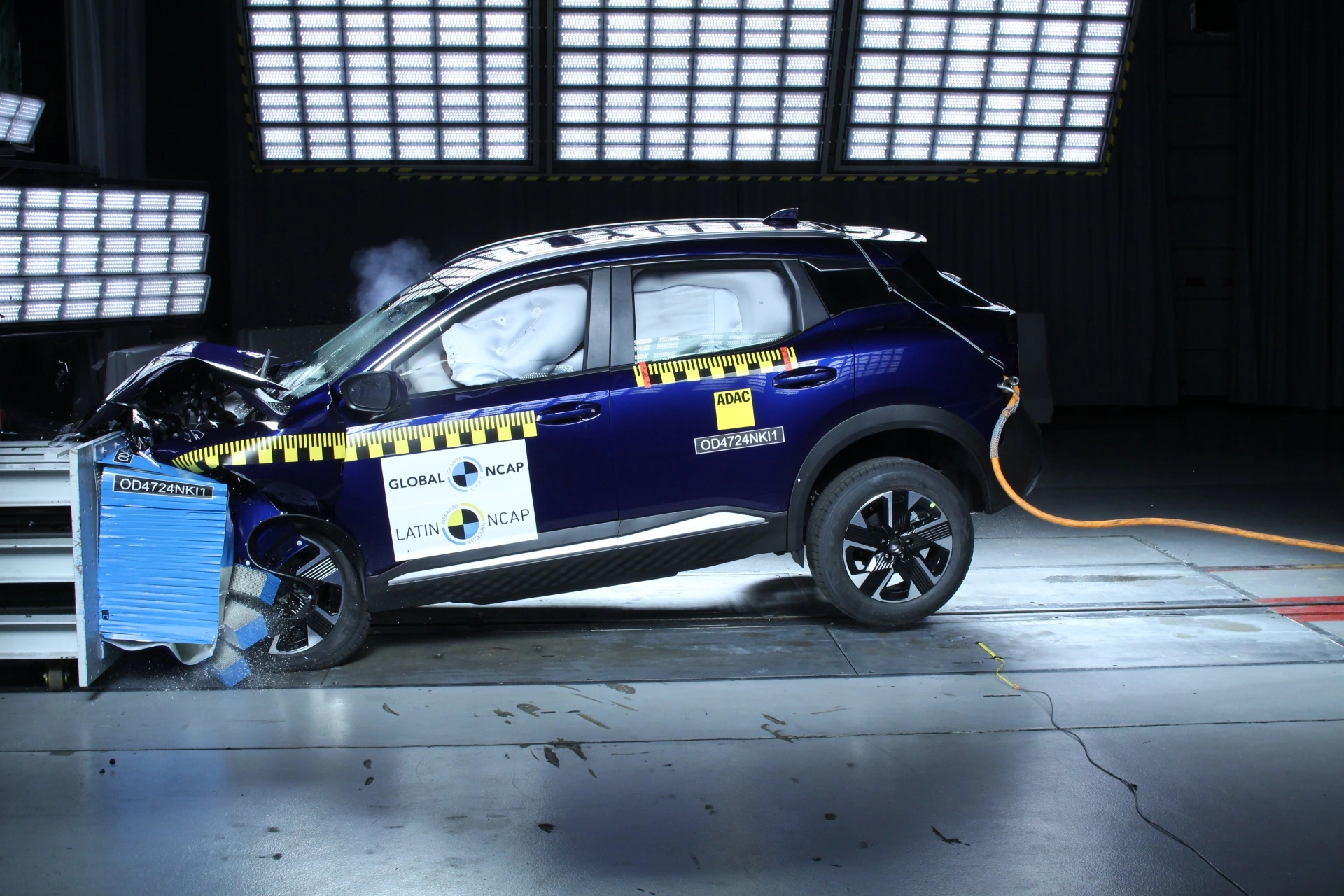 Nissan Kicks obtiene 5 estrellas en las pruebas de choque Latin NCAP